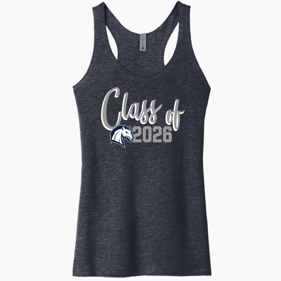 HIllsdale Chargers <span class="pdp-name-mascot">HIllsdale College Chargers</span> Next Level Apparel Women's Tri-Blend Racerback Tank