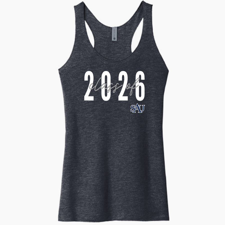 Saint Augustine's Falcons <span class="pdp-name-mascot">SAU Falcons</span> Next Level Apparel Women's Tri-Blend Racerback Tank