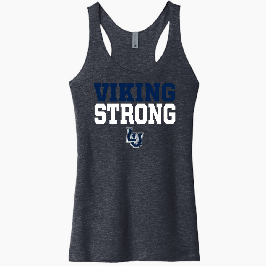 Lawrence University Vikings Online Store Next Level Apparel Women's Tri-Blend Racerback Tank