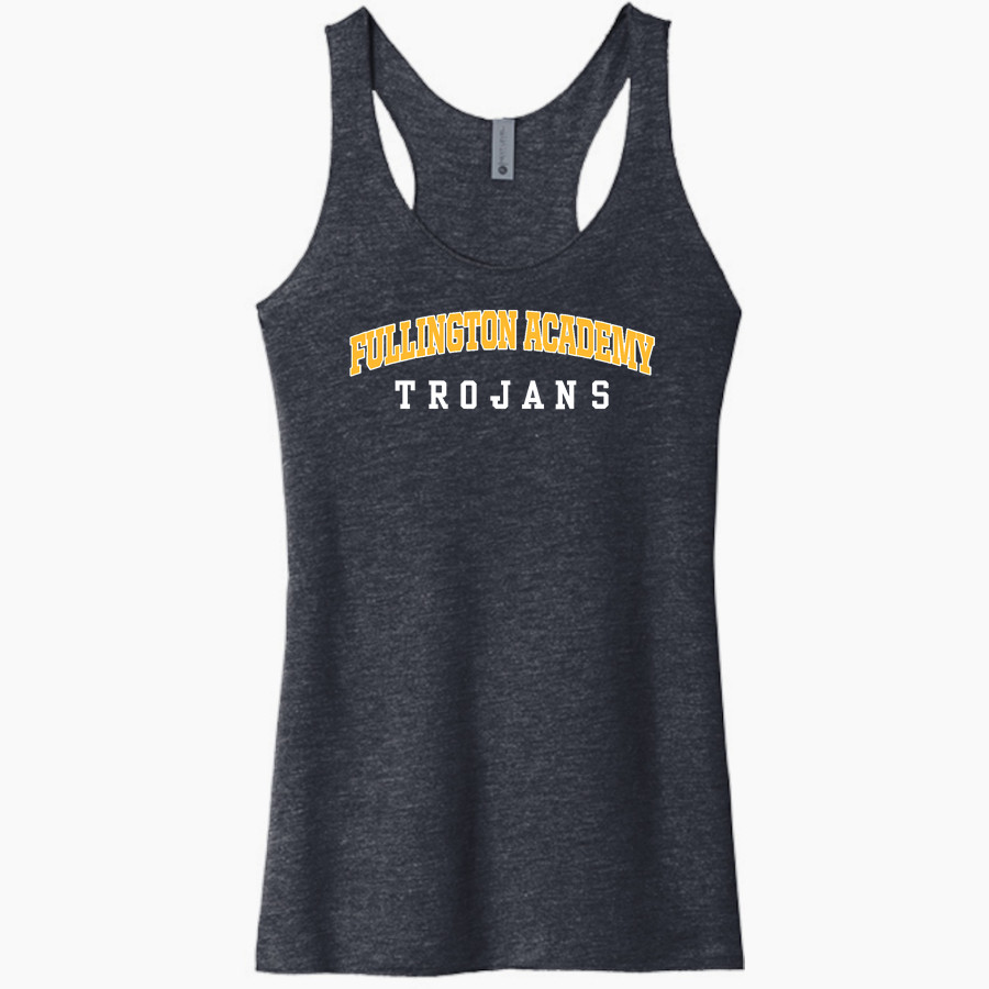 FULLINGTON ACADEMY TROJANS <span class="pdp-name-mascot">FULLINGTON ACADEMY TROJANS</span> Next Level Apparel Women's Tri-Blend Racerback Tank