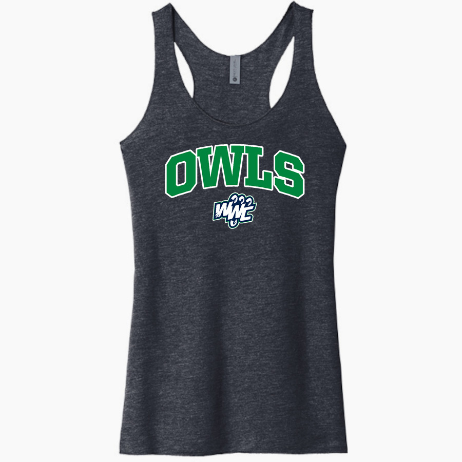 Warren Wilson Owls Next Level Apparel Women's Tri-Blend Racerback Tank