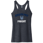 Kingdom Prep Wolfpack <span class="pdp-name-mascot">Kingdom Prep Wolfpack</span> Next Level Apparel Women's Tri-Blend Racerback Tank Front Thumbnail