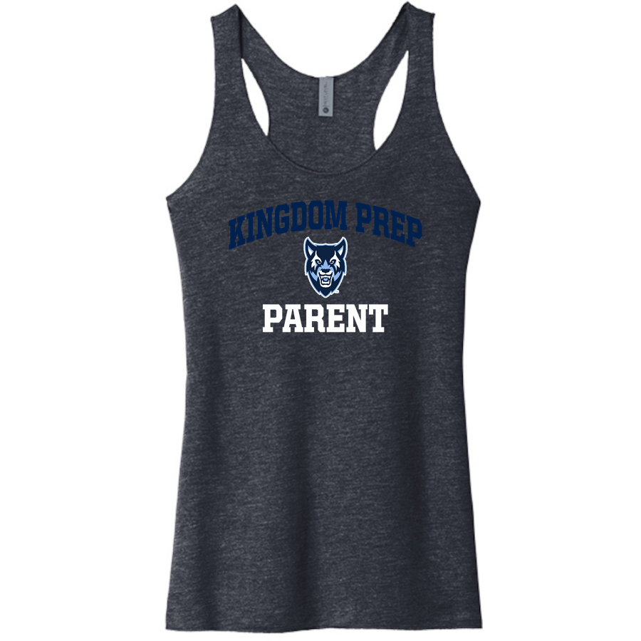 Kingdom Prep Wolfpack <span class="pdp-name-mascot">Kingdom Prep Wolfpack</span> Next Level Apparel Women's Tri-Blend Racerback Tank