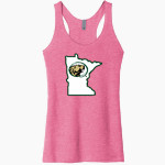 Bemidji State Athletics <span class="pdp-name-mascot">Bemidji State Beavers</span> Next Level Apparel Women's Tri-Blend Racerback Tank Front Thumbnail