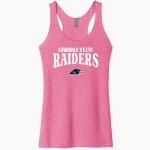Seminole State College Raiders <span class="pdp-name-mascot">Seminole State Raiders</span> Next Level Apparel Women's Tri-Blend Racerback Tank Front Thumbnail