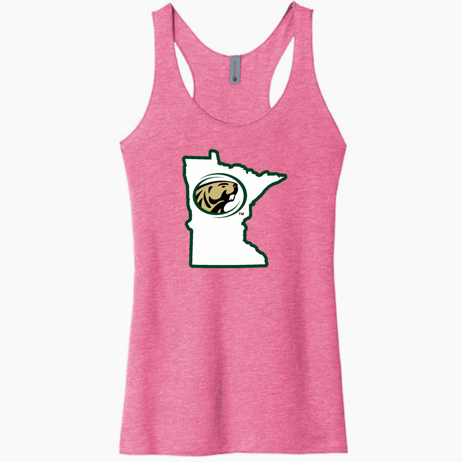 Bemidji State Athletics <span class="pdp-name-mascot">Bemidji State Beavers</span> Next Level Apparel Women's Tri-Blend Racerback Tank
