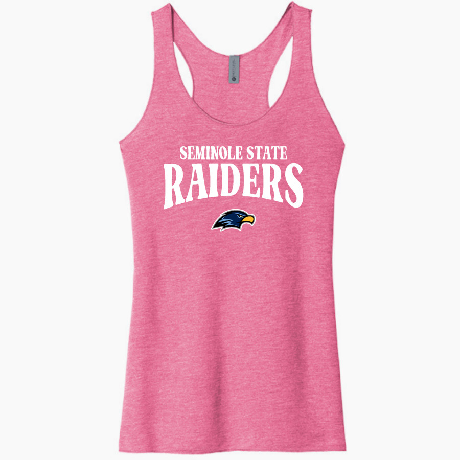 Seminole State College Raiders <span class="pdp-name-mascot">Seminole State Raiders</span> Next Level Apparel Women's Tri-Blend Racerback Tank