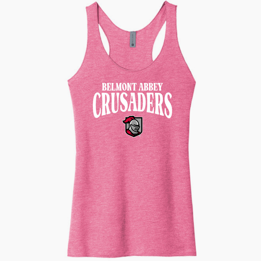 Belmont Abbey College The Official Store of the Crusaders Next Level Apparel Women's Tri-Blend Racerback Tank