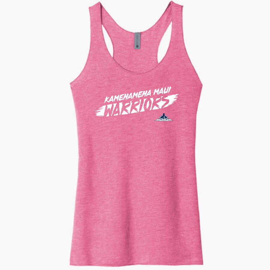 Kamehameha Maui Warriors <span class="pdp-name-mascot">Kamehameha Maui Warriors</span> Next Level Apparel Women's Tri-Blend Racerback Tank