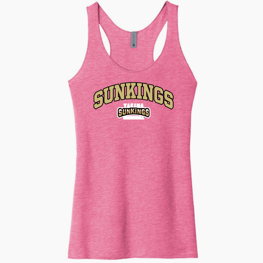 Yakima Sunkings Sunkings Next Level Apparel Women's Tri-Blend Racerback Tank