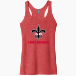 Santa Barbara Saints Football <span class="pdp-name-mascot">Santa Barbara Saints Football</span> Next Level Apparel Women's Tri-Blend Racerback Tank Front Thumbnail