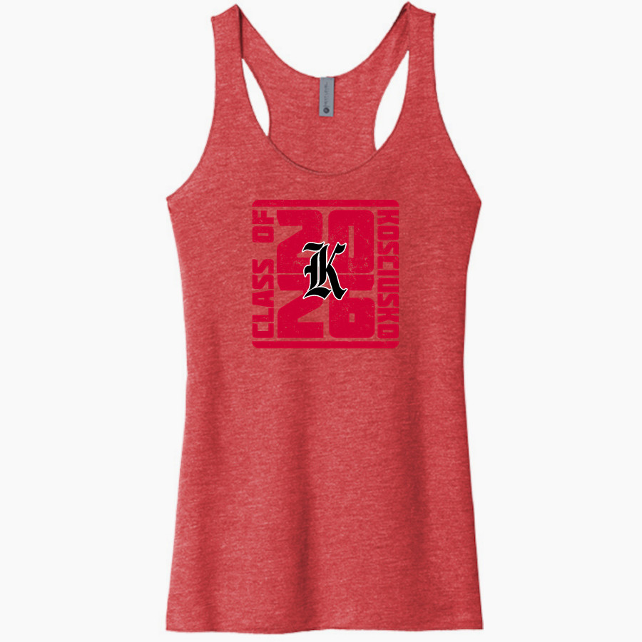 KOSCIUSKO HIGH SCHOOL WHIPPETS <span class="pdp-name-mascot">KOSCIUSKO WHIPPETS</span> Next Level Apparel Women's Tri-Blend Racerback Tank