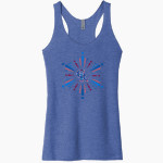 CUBA-RUSHFORD HIGH SCHOOL REBELS <span class="pdp-name-mascot">CUBA - RUSHFORD REBELS</span> Next Level Apparel Women's Tri-Blend Racerback Tank Front Thumbnail