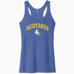 Greasewood Springs Community School Mustangs <span class="pdp-name-mascot">Greasewood Spring Community School Mustangs</span> Next Level Apparel Women's Tri-Blend Racerback Tank Front Thumbnail