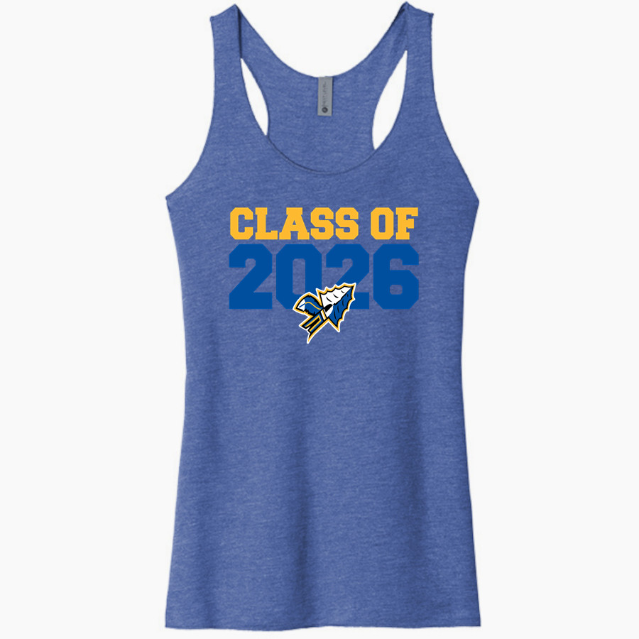 CRETE-MONEE HIGH SCHOOL WARRIORS <span class="pdp-name-mascot">CRETE - MONEE WARRIORS</span> Next Level Apparel Women's Tri-Blend Racerback Tank