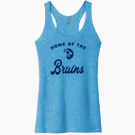 BARTLESVILLE HIGH SCHOOL BRUINS <span class="pdp-name-mascot">BARTLESVILLE BRUINS</span> Next Level Apparel Women's Tri-Blend Racerback Tank Front Thumbnail