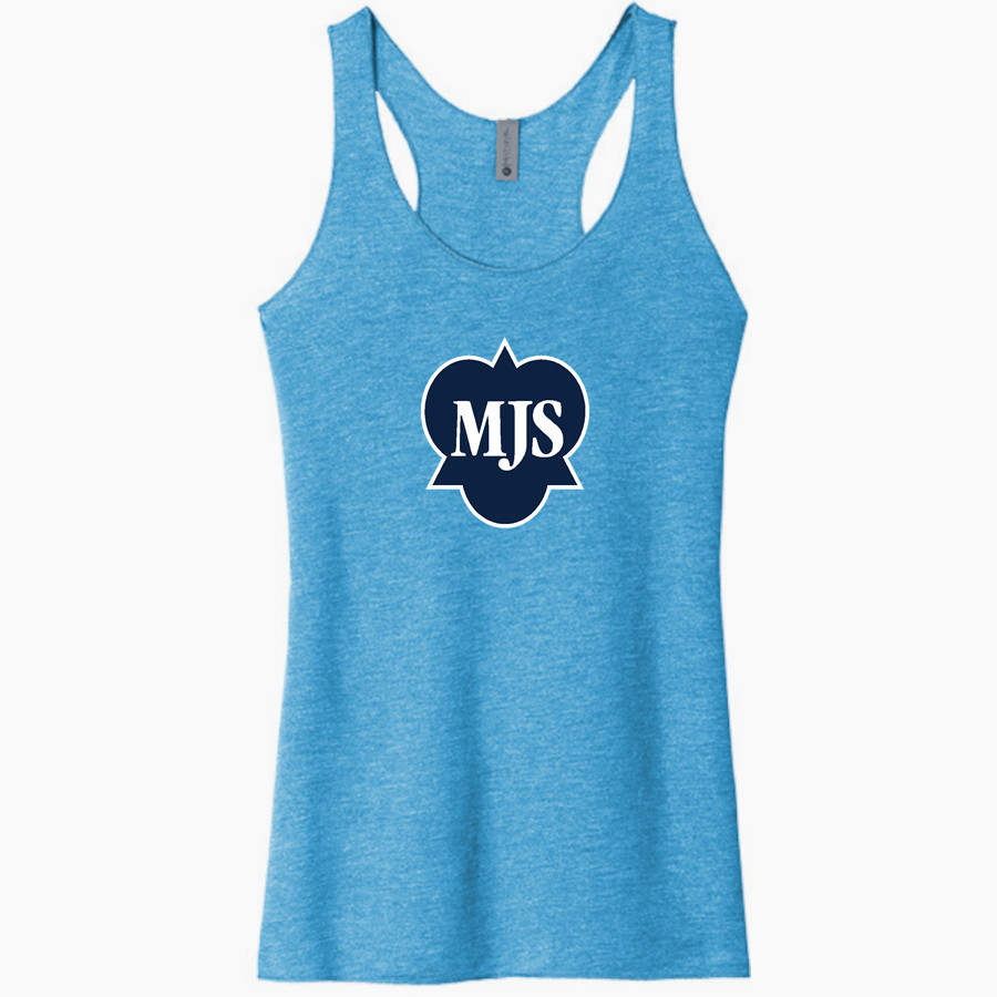 Mayfield Junior School Mustangs Online Store Next Level Apparel Women's Tri-Blend Racerback Tank