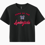 North Tonawanda Lumberjacks Next Level Apparel Women's Heavyweight Boxy Tee Front Thumbnail