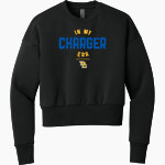 BRIAR CLIFF Chargers Next Level Apparel Women's Heavyweight Sweatshirt Front Thumbnail