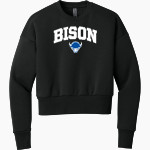 Shaker Bison <span class="pdp-name-mascot">Shaker Bison</span> Next Level Apparel Women's Heavyweight Sweatshirt Front Thumbnail