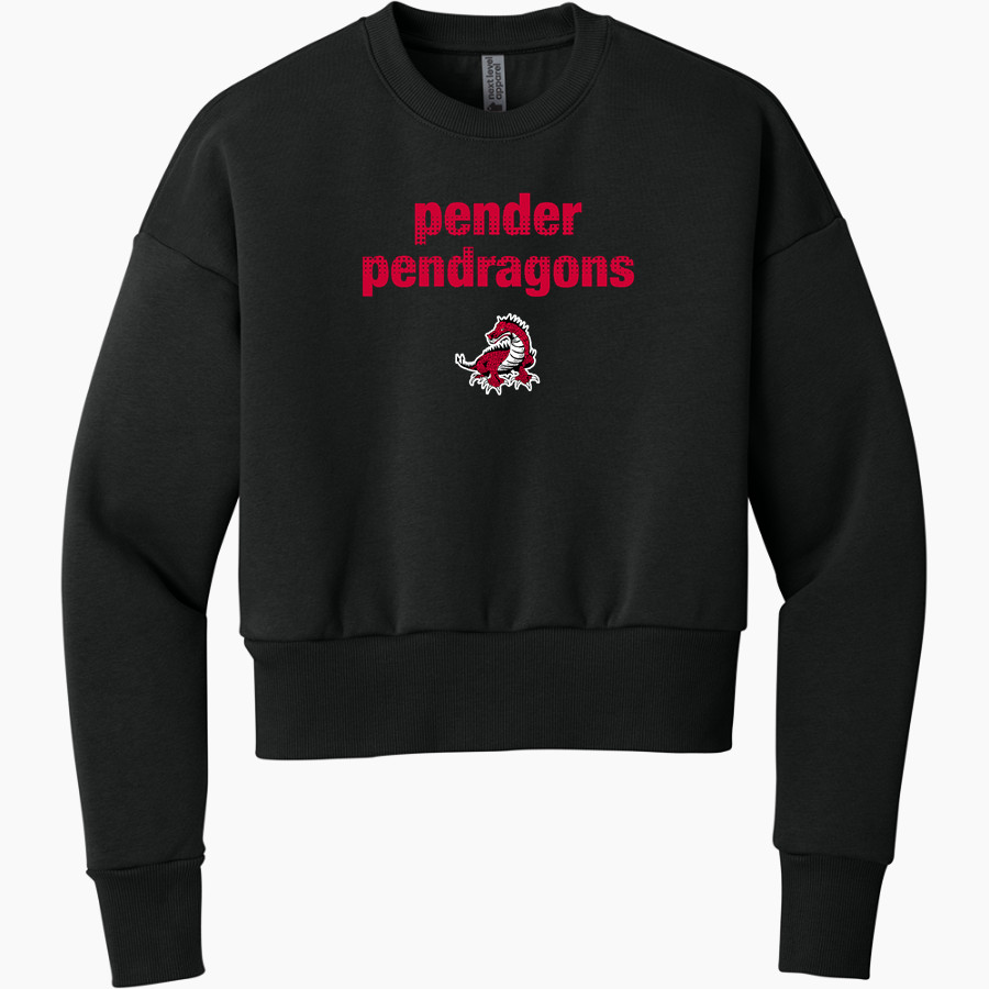 PENDER HIGH SCHOOL PENDRAGONS <span class="pdp-name-mascot">PENDER PENDRAGONS</span> Next Level Apparel Women's Heavyweight Sweatshirt