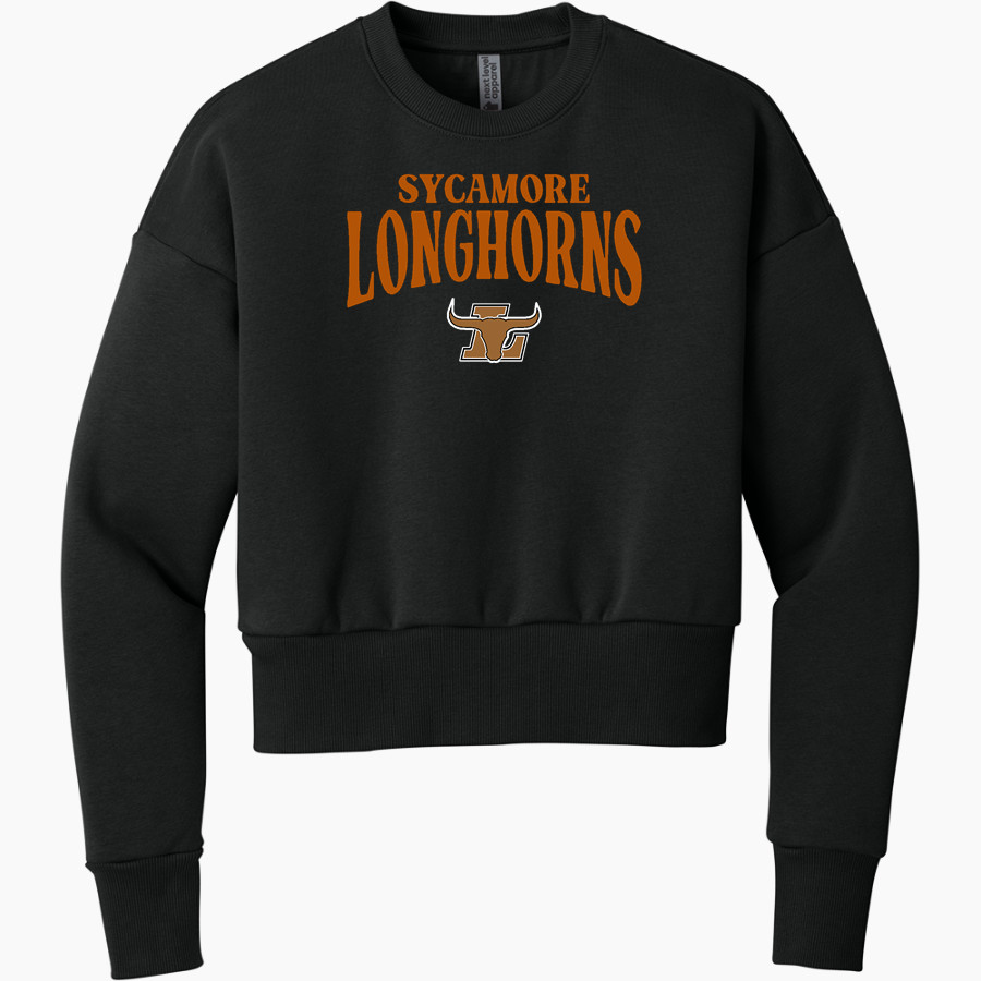 Sycamore Longhorns <span class="pdp-name-mascot">Sycamore Elementary School Longhorns</span> Next Level Apparel Women's Heavyweight Sweatshirt
