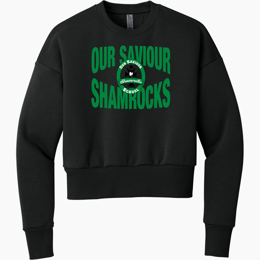 Our Saviour Shamrocks <span class="pdp-name-mascot">Our Saviour Shamrocks</span> Next Level Apparel Women's Heavyweight Sweatshirt