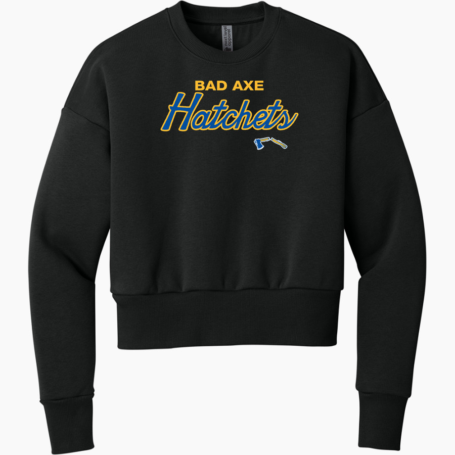 BAD AXE HIGH SCHOOL HATCHETS <span class="pdp-name-mascot">BAD AXE HATCHETS</span> Next Level Apparel Women's Heavyweight Sweatshirt