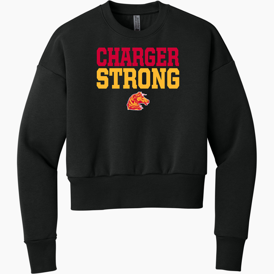 MEMORIAL HIGH SCHOOL CHARGERS <span class="pdp-name-mascot">MEMORIAL CHARGERS</span> Next Level Apparel Women's Heavyweight Sweatshirt