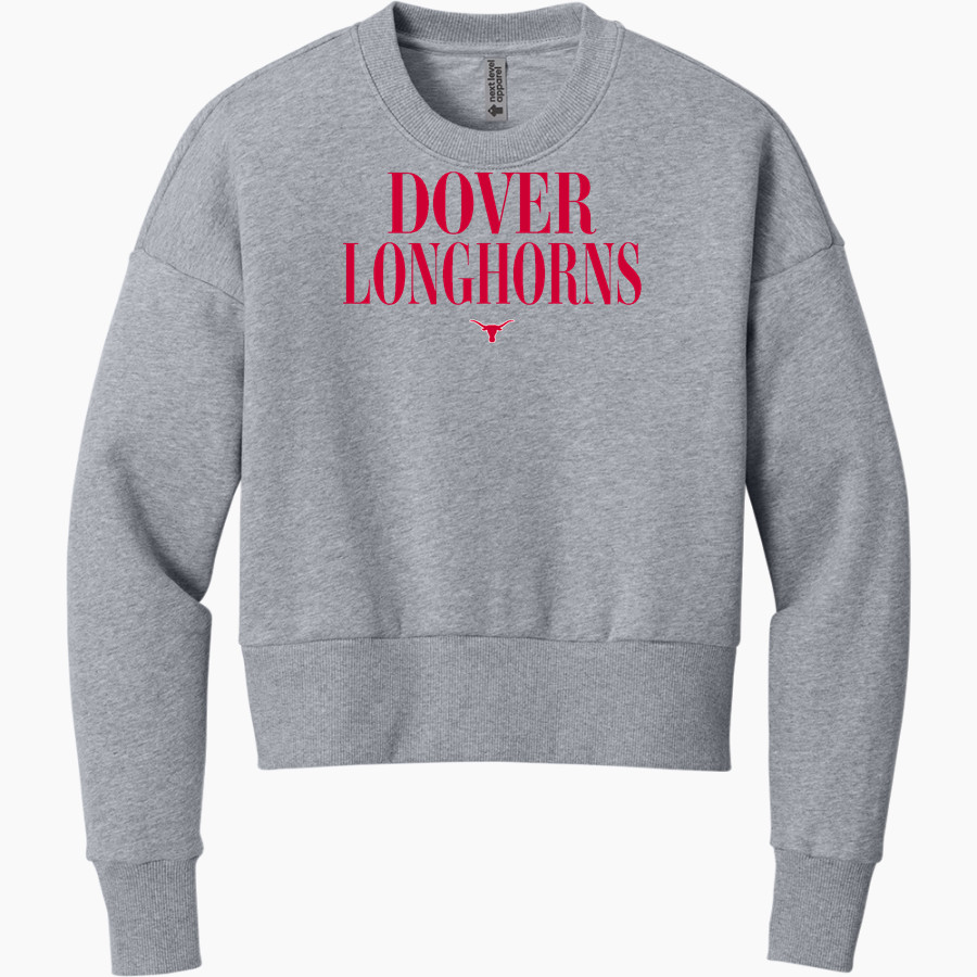 DOVER HIGH SCHOOL LONGHORNS Next Level Apparel Women's Heavyweight Sweatshirt
