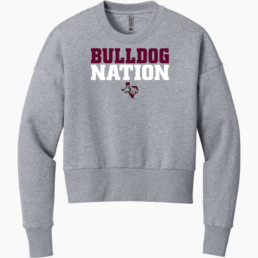 RANGER HIGH SCHOOL BULLDOGS Next Level Apparel Women's Heavyweight Sweatshirt