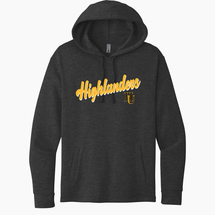 HARWOOD UNION HIGH SCHOOL HIGHLANDERS Next Level Apparel Unisex Malibu Pullover Hoodie