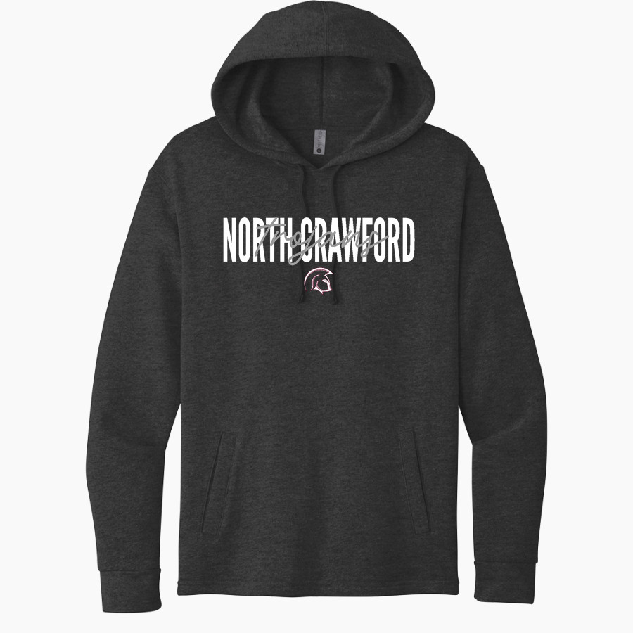 North Crawford Trojans Next Level Apparel Unisex Malibu Pullover Hoodie