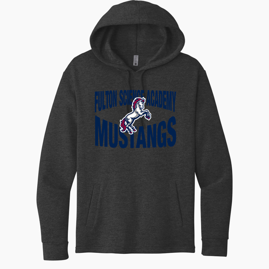 Fulton Science Academy Mustangs <span class="pdp-name-mascot">Fulton Science Academy Mustangs</span> Next Level Apparel Unisex Malibu Pullover Hoodie