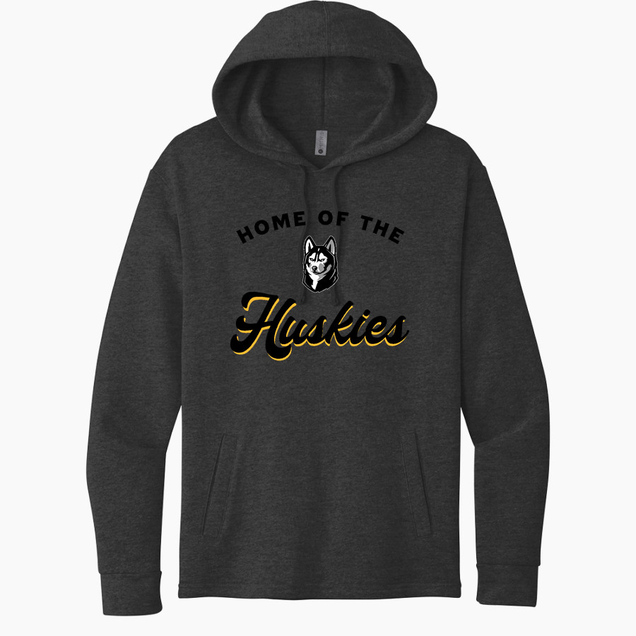 HIGHLAND HIGH SCHOOL HUSKIES Next Level Apparel Unisex Malibu Pullover Hoodie