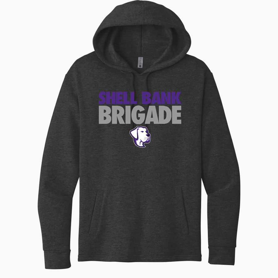 Shell Bank Brigade <span class="pdp-name-mascot">Shell Bank P771K@014 Labradors</span> Next Level Apparel Unisex Malibu Pullover Hoodie