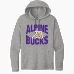 ALPINE HIGH SCHOOL BUCKS <span class="pdp-name-mascot">ALPINE BUCKS</span> Next Level Apparel Unisex Malibu Pullover Hoodie Front Thumbnail