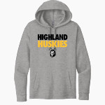 HIGHLAND HIGH SCHOOL HUSKIES <span class="pdp-name-mascot">HIGHLAND HUSKIES</span> Next Level Apparel Unisex Malibu Pullover Hoodie Front Thumbnail