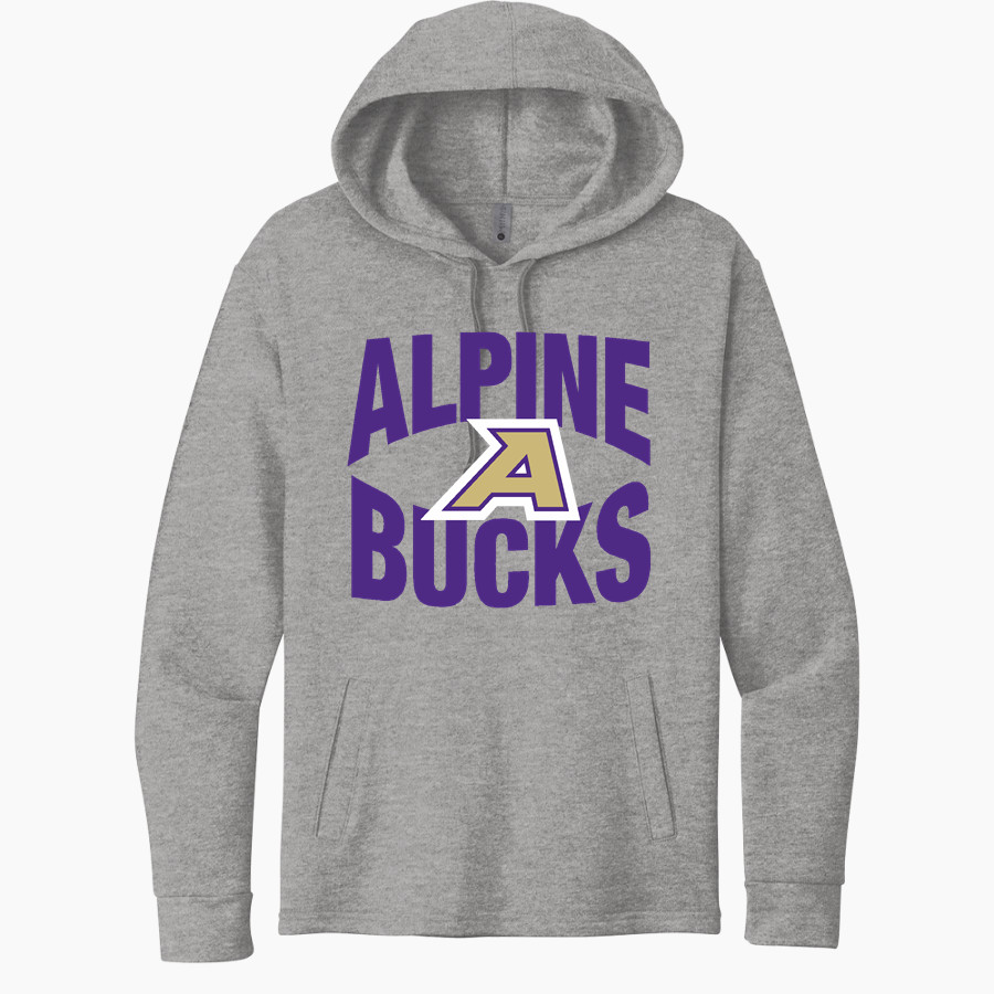 ALPINE HIGH SCHOOL BUCKS <span class="pdp-name-mascot">ALPINE BUCKS</span> Next Level Apparel Unisex Malibu Pullover Hoodie