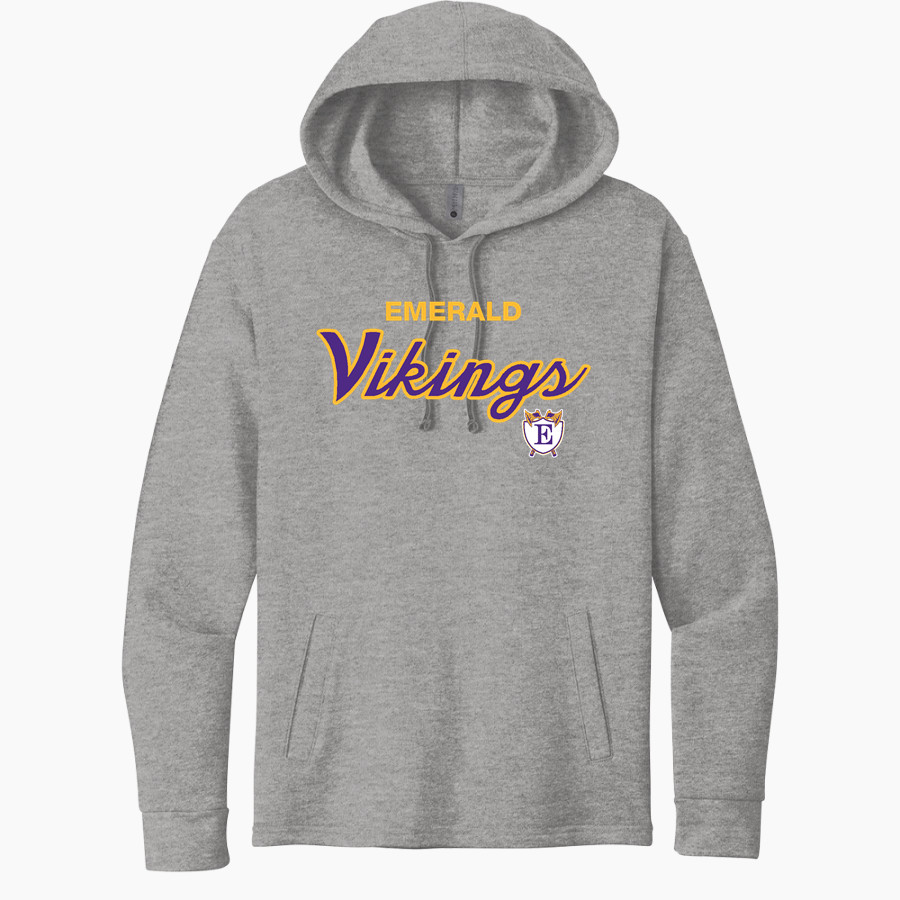 Emerald High School Vikings Next Level Apparel Unisex Malibu Pullover Hoodie