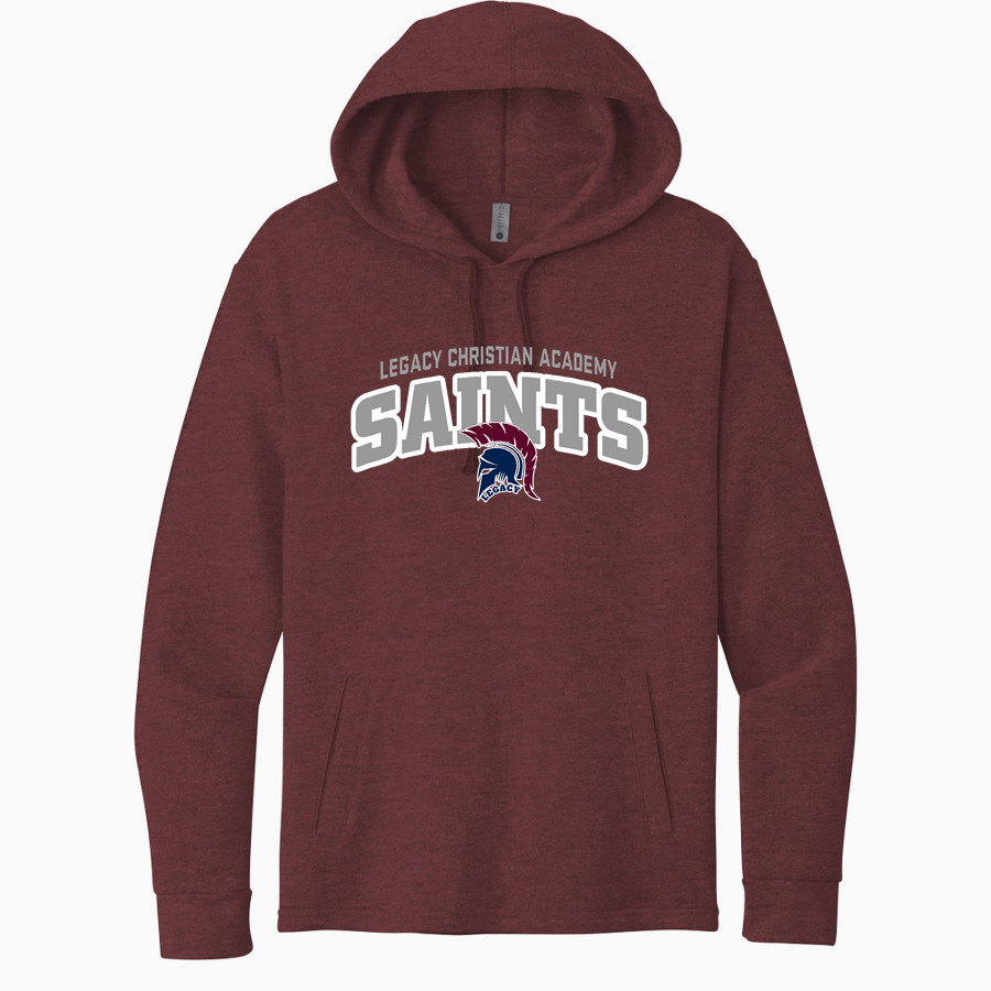 Legacy Christian Academy Saints Next Level Apparel Unisex Malibu Pullover Hoodie