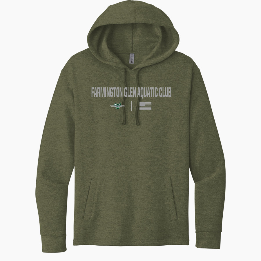 Farmington Glen Aquatic Club Next Level Apparel Unisex Malibu Pullover Hoodie