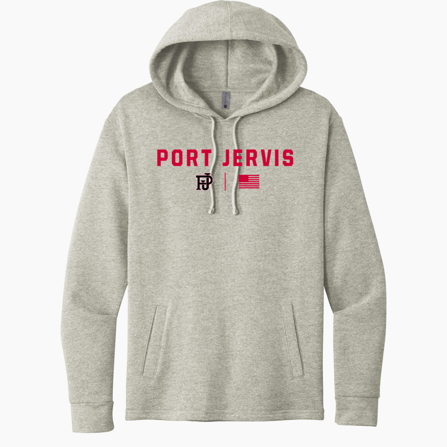 PORT JERVIS HIGH SCHOOL RAIDERS Next Level Apparel Unisex Malibu Pullover Hoodie