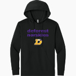 DEFOREST HIGH SCHOOL NORSKIES Next Level Apparel Men's Laguna Hoodie Front Thumbnail