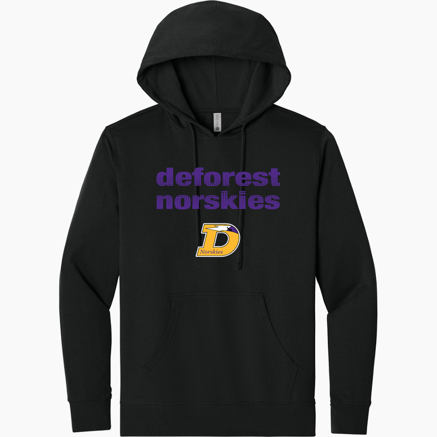 DEFOREST HIGH SCHOOL NORSKIES Next Level Apparel Men's Laguna Hoodie