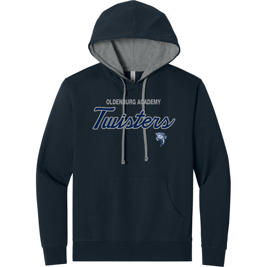 OLDENBURG ACADEMY TWISTERS <span class="pdp-name-mascot">OLDENBURG ACADEMY TWISTERS</span> Next Level Apparel Men's Laguna Hoodie