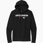 Jupiter Christian Eagles <span class="pdp-name-mascot">Jupiter Eagles</span> Next Level Apparel Unisex Santa Cruz Pullover Hoodie Front Thumbnail