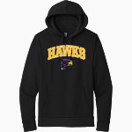 HUNTER COLLEGE HIGH SCHOOL HAWKS <span class="pdp-name-mascot">HUNTER COLLEGE HAWKS</span> Next Level Apparel Unisex Santa Cruz Pullover Hoodie Front Thumbnail