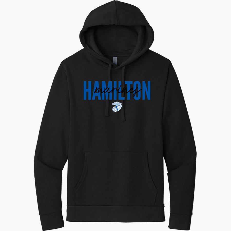 HAMILTON HIGH SCHOOL MARINES Next Level Apparel Unisex Santa Cruz Pullover Hoodie
