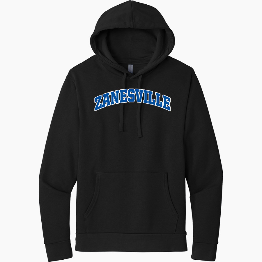 ZANESVILLE HIGH SCHOOL BLUE DEVILS Next Level Apparel Unisex Santa Cruz Pullover Hoodie
